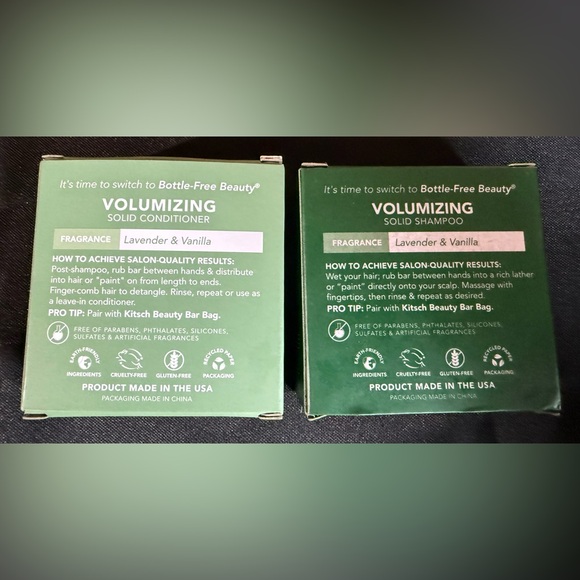 KITSCH SOLID CONDITIONER & SHAMPOO VOLUMIZING 🙌🏼 ROSEMARY & BIOTIN one of each - Picture 2 of 5